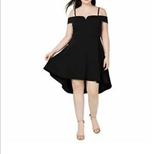 City Studio | Black High-Low Dress